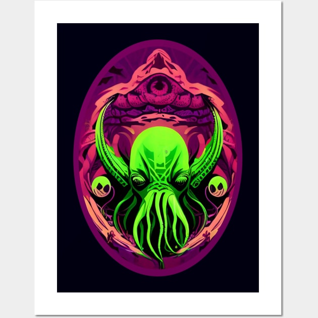 Cthulhu - Seal of R’leyh Wall Art by Atomic City Art